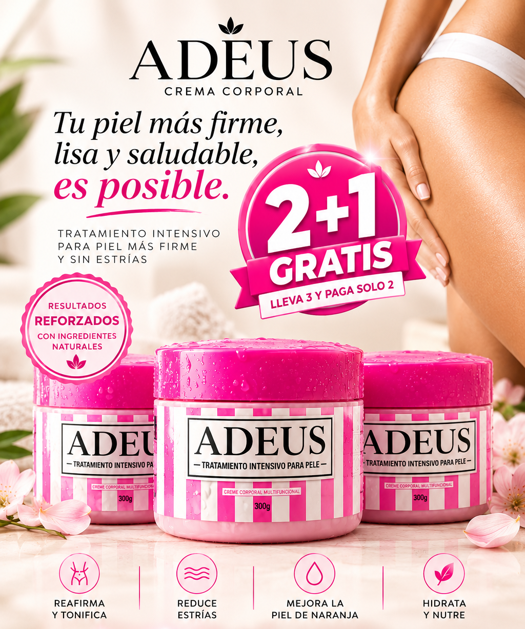 Adeus Crema Reafirmante | Anticelulítica y Antiestrías