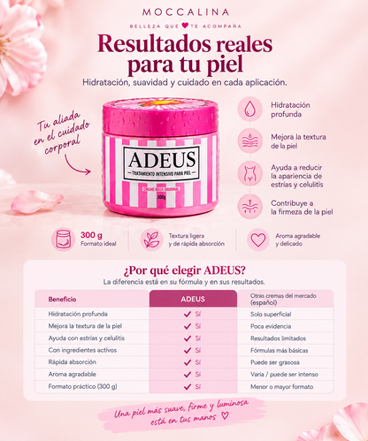 Adeus Crema Reafirmante | Anticelulítica y Antiestrías